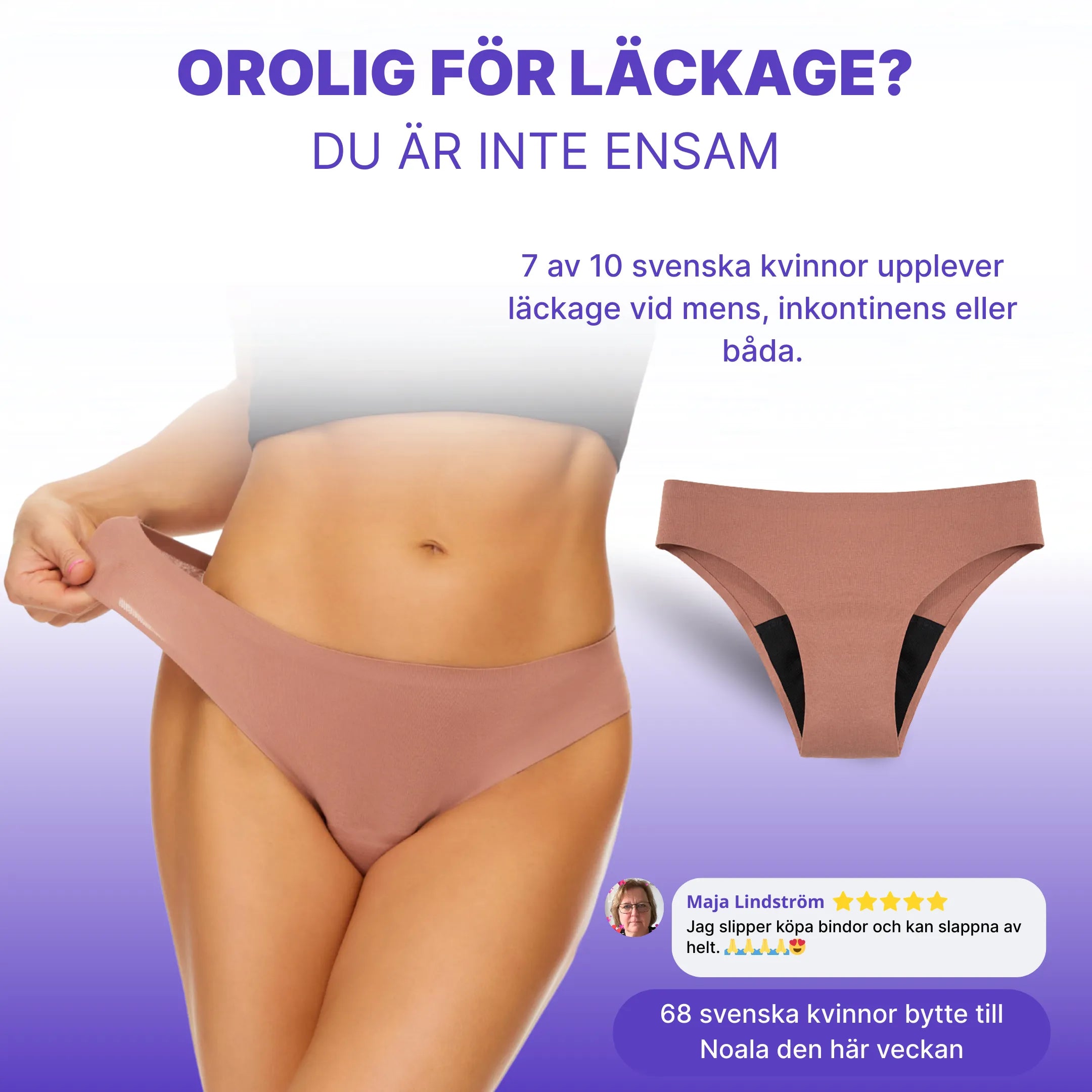 Noala Stella™ Klassisk midimodell för måttlig inkontinens